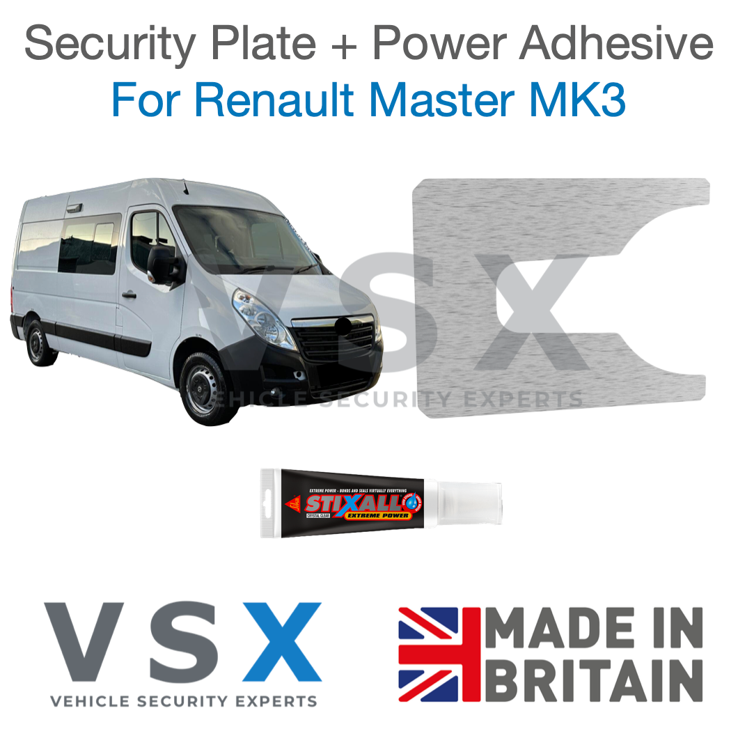 Renault Master MK3 Door Handle Security Plate - Anti-theft Door Protection
