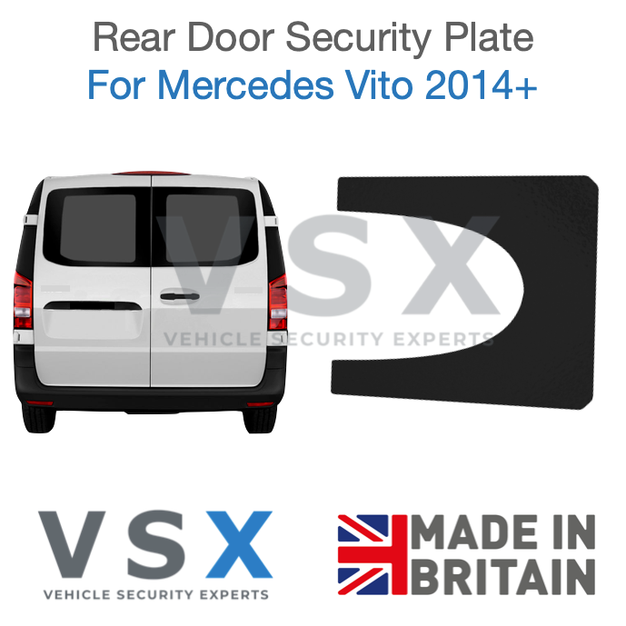 Mercedes Vito W447 2014+ Rear Door Security Plate - Anti-theft Door Protection