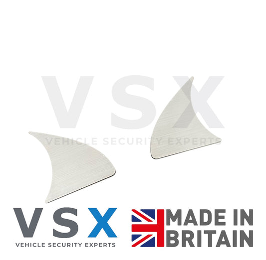 Ford Transit Custom Dash Trims Cupholder Pre-Face Lift Stainless Steel Pair