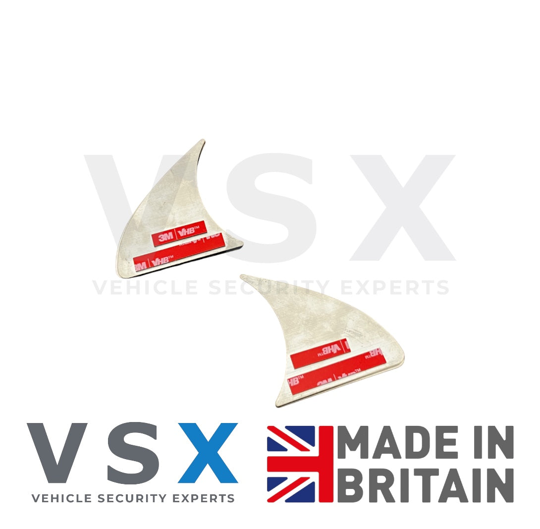 Ford Transit Custom Dash Trims Cupholder Pre-Face Lift Stainless Steel Pair