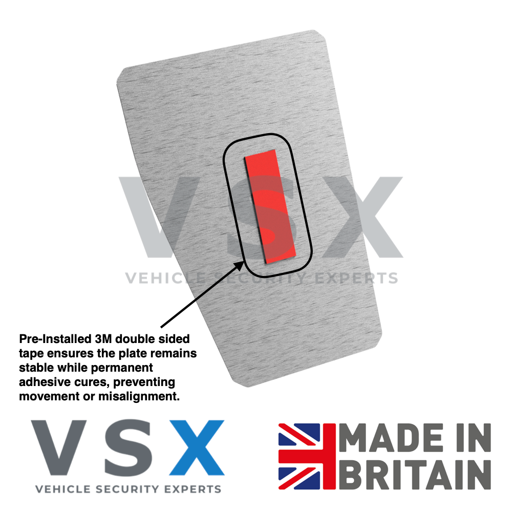 Ford Transit Custom Sliding Door Security Plate - Anti-Theft Protection (2012-Onwards) - Nearside (N/S)
