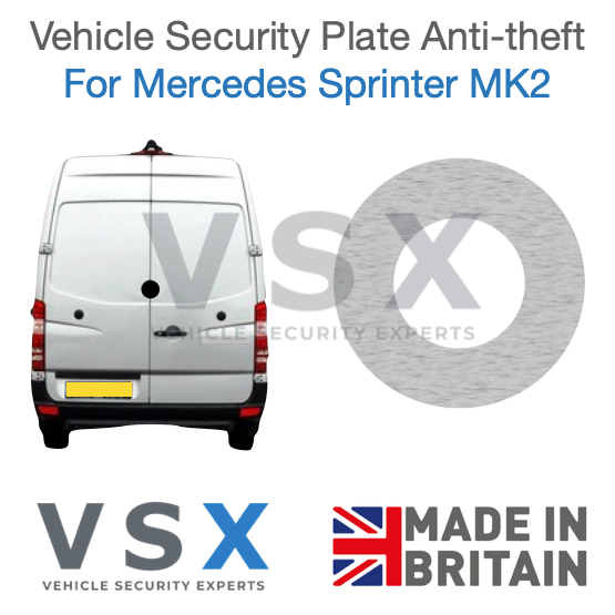 Mercedes Sprinter MK2 Rear Door Magnet Surround Security Plate