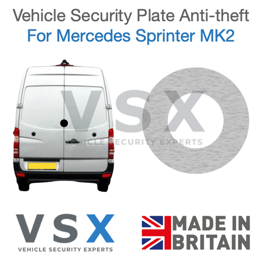 Mercedes Sprinter MK2 Rear Door Magnet Surround Security Plate