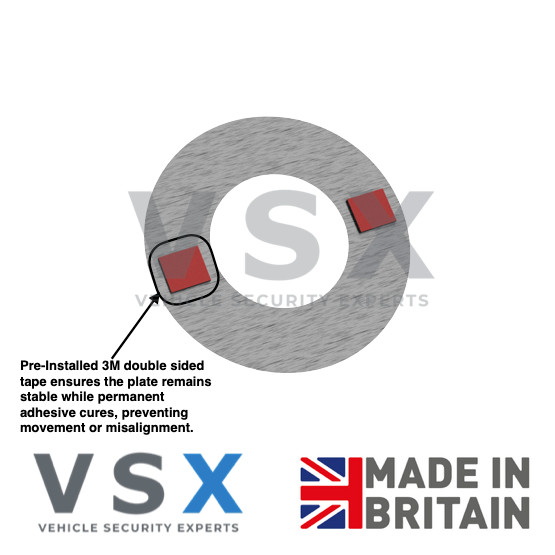 Mercedes Sprinter MK2 Rear Door Magnet Surround Security Plate