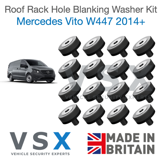 Mercedes Vito MK3 Roof Rack Hole Blanking Bolts x16 - Prevent Roof Leaks