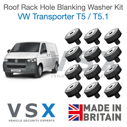 VW Transporter T5 T5.1 Roof Rack Hole Blanking Bolts x12 - Prevent Roof Leaks