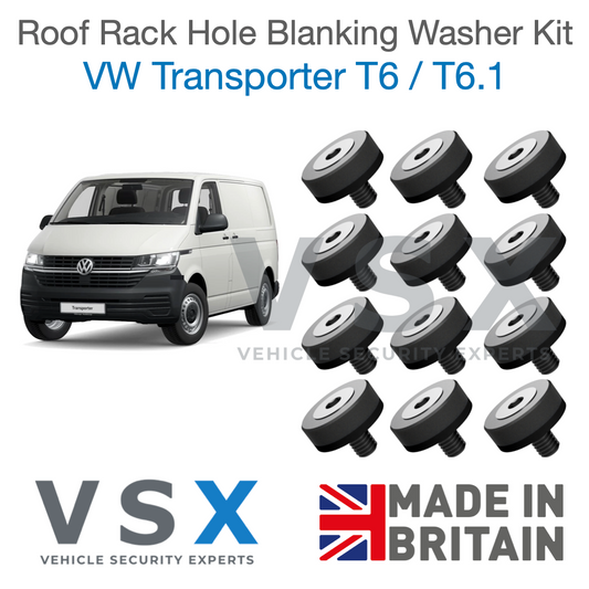 VW Transporter T6 T6.1 Roof Rack Hole Blanking Bolts x12 - Prevent Roof Leaks