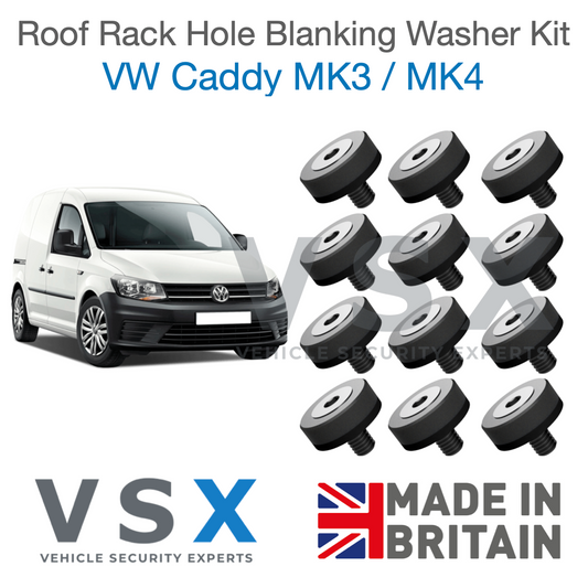VW Caddy MK3 MK4 Roof Rack Hole Blanking Bolts x8 - Prevent Roof Leaks