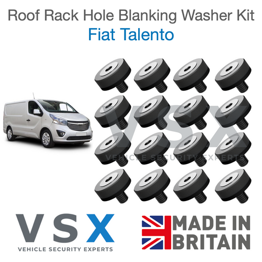 Fiat Talento Roof Rack Hole Blanking Bolts x16 - Prevent Roof Leaks