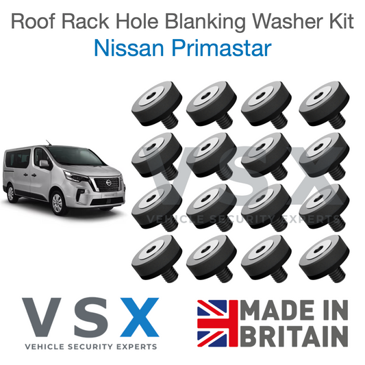Nissan Primastar Roof Rack Hole Blanking Bolts x8 - Prevent Roof Leaks