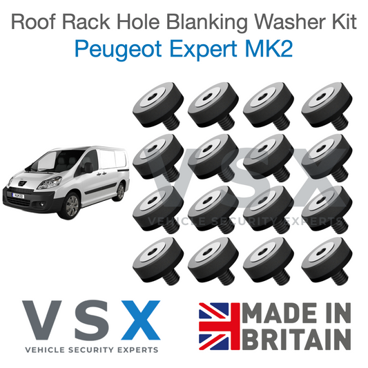 Peugeot Expert MK2 Roof Rack Hole Blanking Bolts x8 - Prevent Roof Leaks