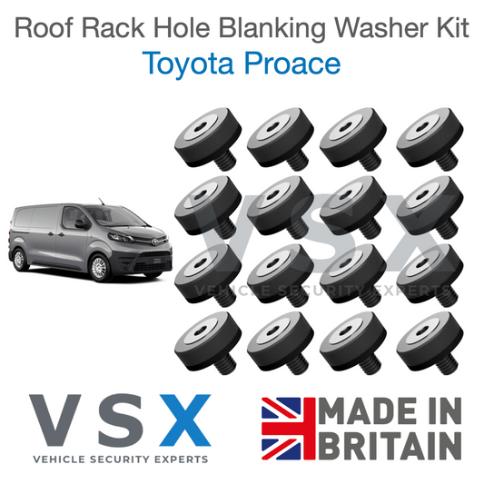 Toyota Proace Roof Rack Hole Blanking Bolts x8 - Prevent Roof Leaks