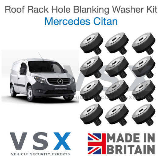 Mercedes Citan Roof Rack Hole Blanking Bolts x8 - Prevent Roof Leaks