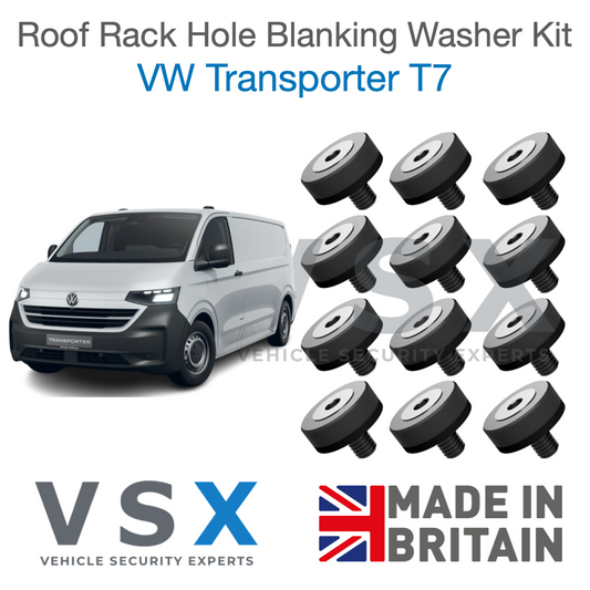VW Transporter T7 Roof Rack Hole Blanking Bolts x12 - Prevent Roof Leaks