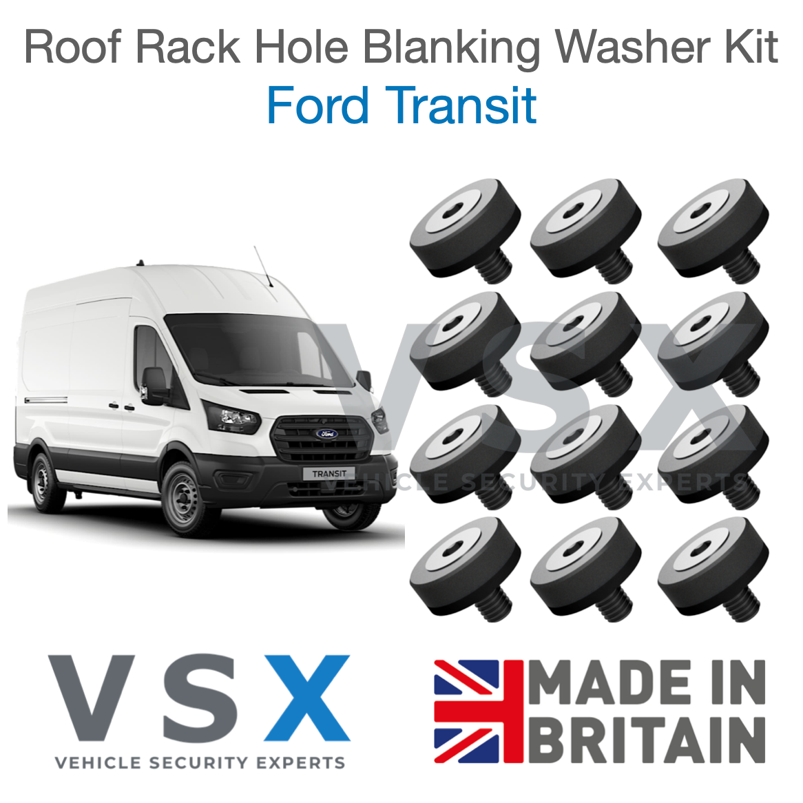 Ford Transit Roof 20+ Rack Hole Blanking Bolts x12 - Prevent Roof Leaks