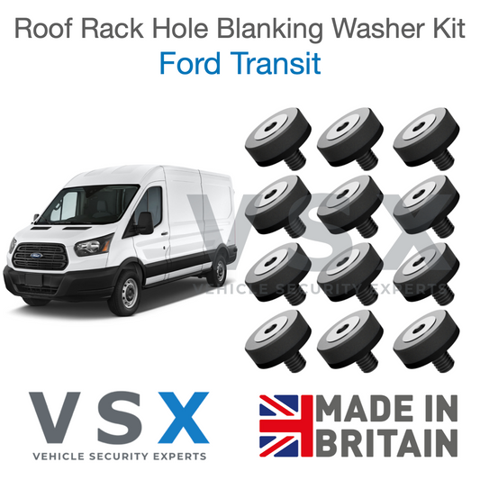 Ford Transit Roof Rack Hole Blanking Bolts x12 - Prevent Roof Leaks