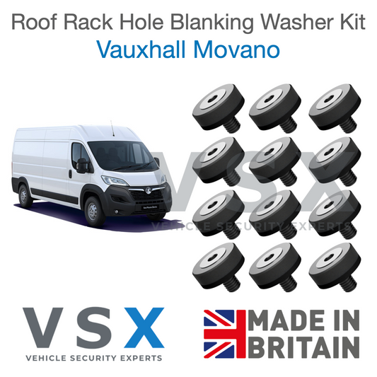 Vauxhall Movano Roof Rack Hole Blanking Bolts x12 - Prevent Roof Leaks