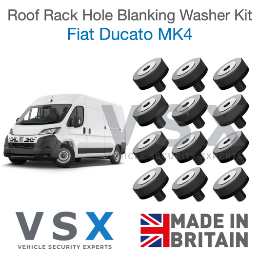 Fiat Ducato MK4 Roof Rack Hole Blanking Bolts x12 - Prevent Roof Leaks