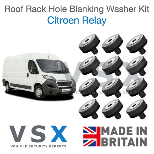 Citroen Relay Roof Rack Hole Blanking Bolts x12 - Prevent Roof Leaks