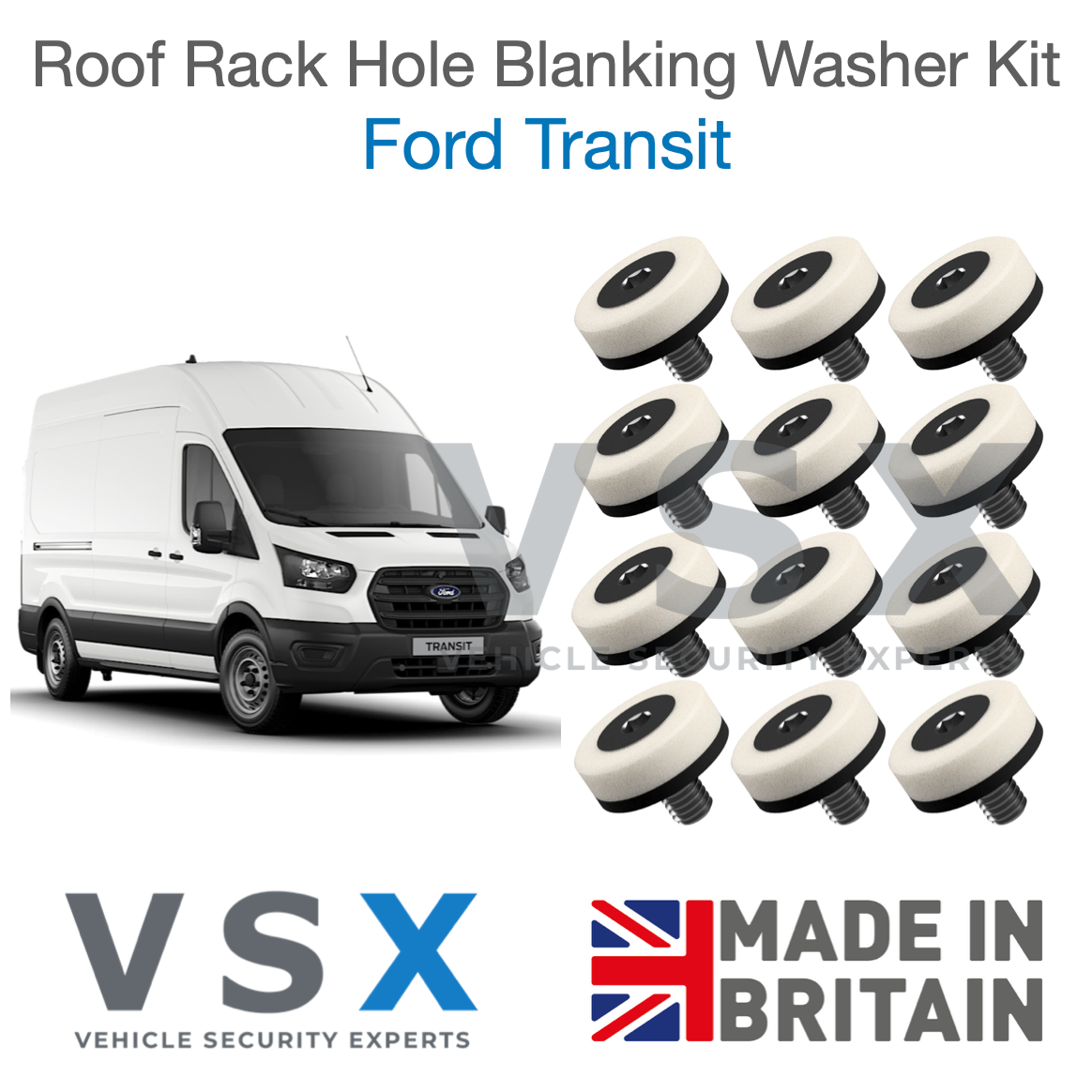 Ford Transit Roof 20+ Rack Hole Blanking Bolts x12 - Prevent Roof Leaks