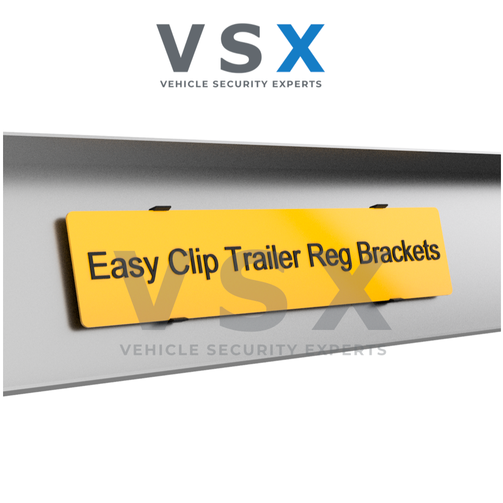 Reg Number Plate Holder Clip Brackets For Trailer or Trailer Board