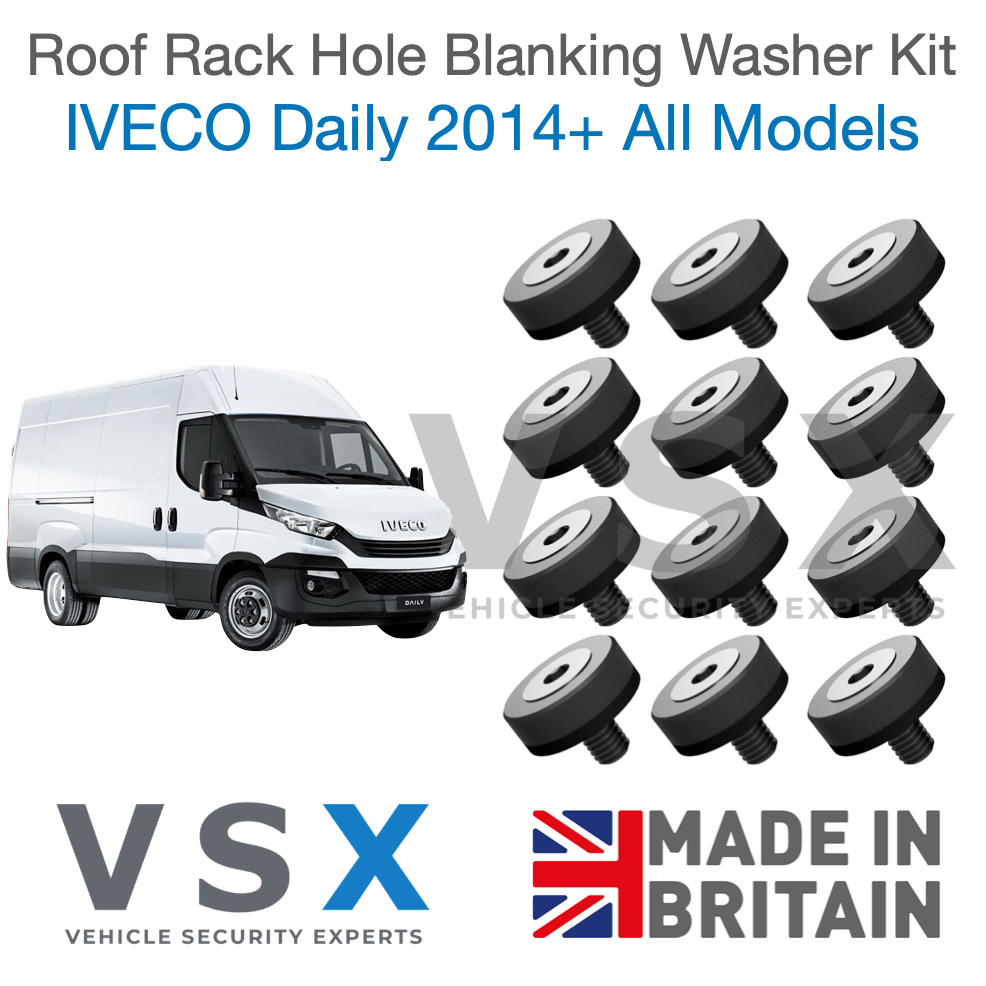 Iveco Daily Roof Rack Hole Blanking Bolts x12 - Prevent Roof Leaks