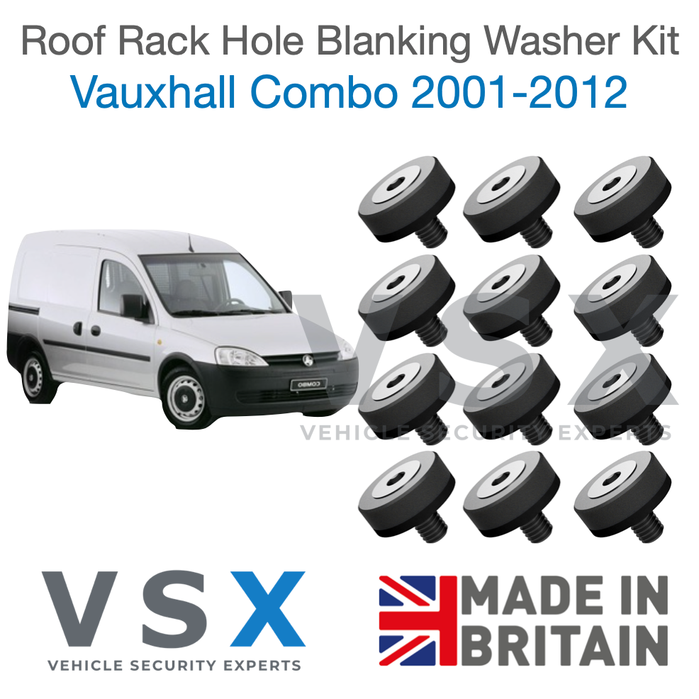 Vauxhall Combo C Roof Rack Hole Blanking Bolts x10 - Prevent Roof Leaks