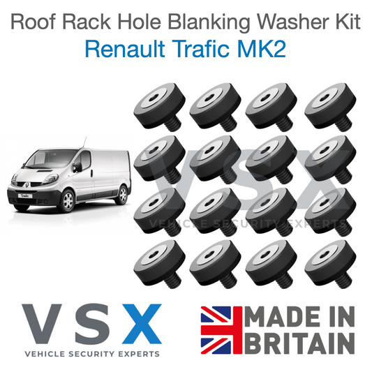 Renault Trafic MK2 Roof Rack Hole Blanking Bolts x16 - Prevent Roof Leaks