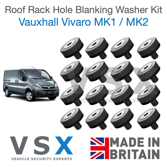 Vauxhall Vivaro MK1 A Roof Rack Hole Blanking Bolts x16 - Prevent Roof Leaks