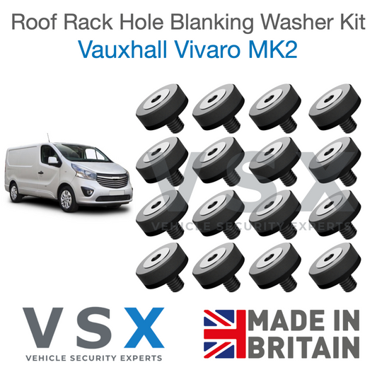 Vauxhall Vivaro MK2 B Roof Rack Hole Blanking Bolts x16 - Prevent Roof Leaks