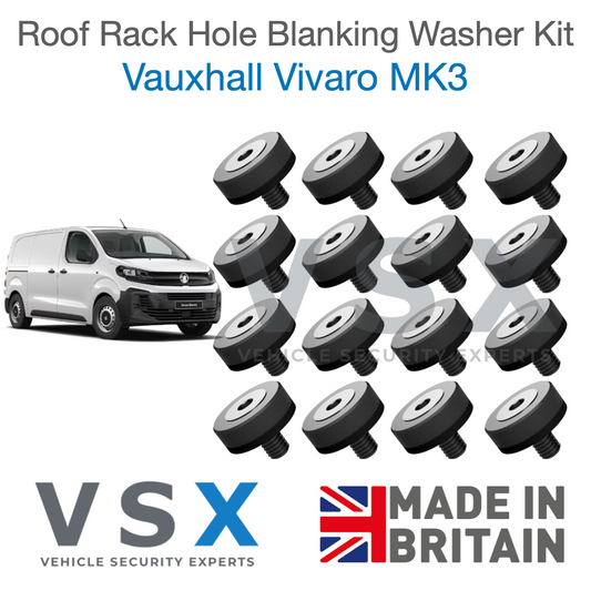 Vauxhall Vivaro C MK3 Roof Rack Hole Blanking Bolts x8 - Prevent Roof Leaks