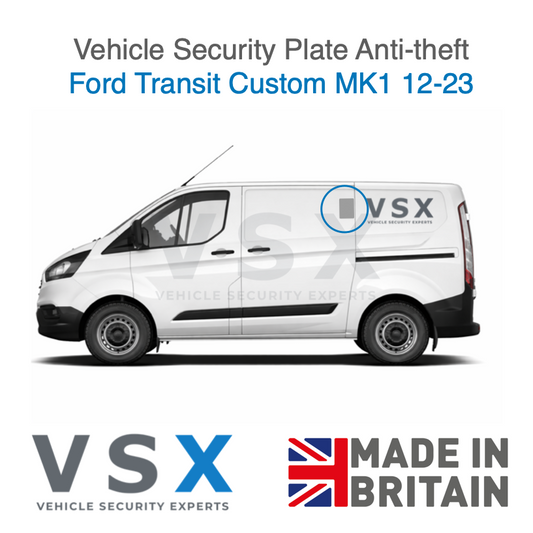 Ford Transit Custom Van Security Plate - Anti-theft Door Protection