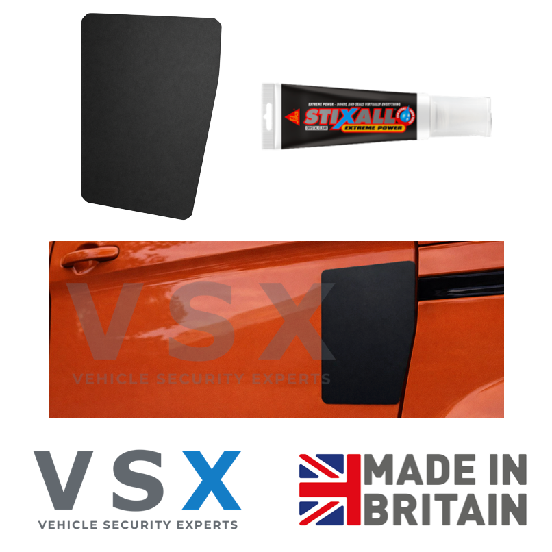 Ford Transit Custom Sliding Door Security Plate - Anti-Theft Protection (2012-Onwards) - Nearside (N/S)
