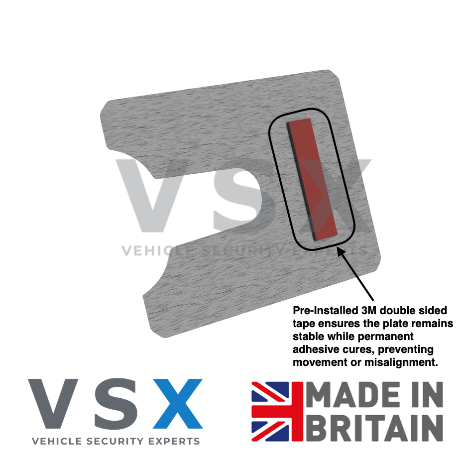 Ford Transit Custom Rear Door Security Plate - Anti-theft Door Protection