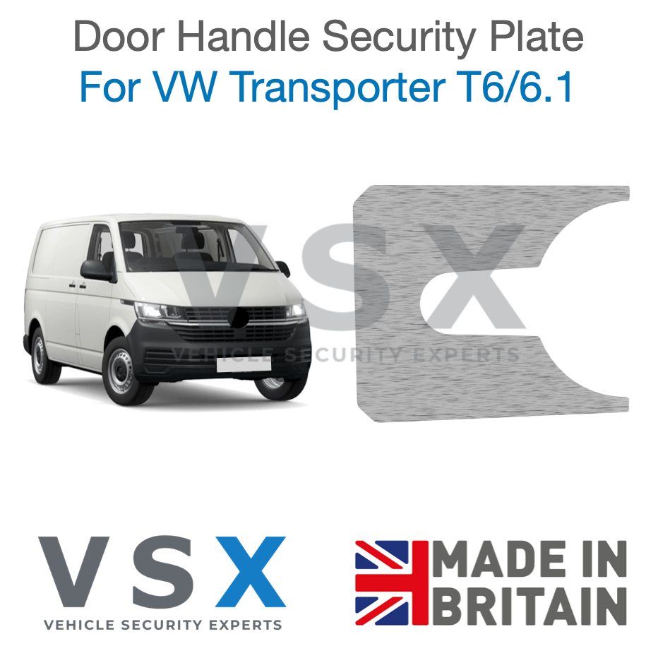 VW Transporter T6/6.1 Door Handle Security Plate - Anti-theft Door Protection