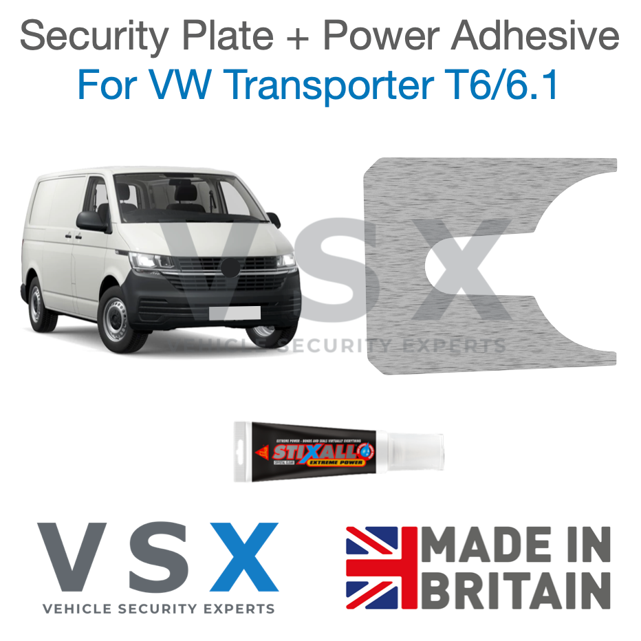 VW Transporter T6/6.1 Door Handle Security Plate - Anti-theft Door Protection