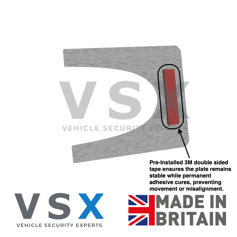 Mercedes Vito W447 2014+ Rear Door Security Plate - Anti-theft Door Protection