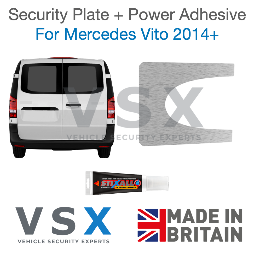 Mercedes Vito W447 2014+ Rear Door Security Plate - Anti-theft Door Protection
