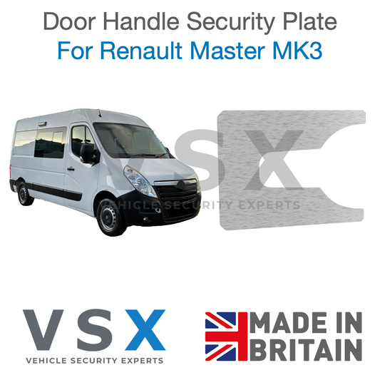 Renault Master MK3 Door Handle Security Plate - Anti-theft Door Protection