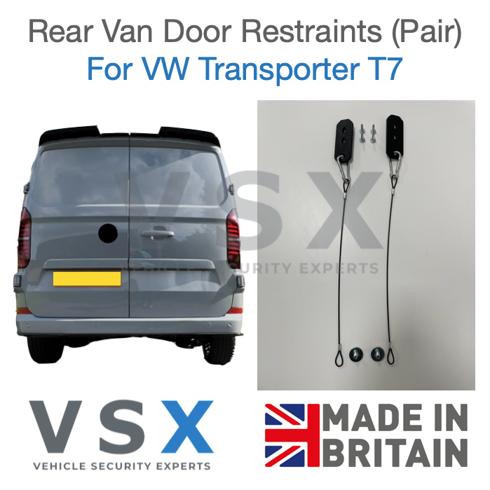 VW Transporter T7 Rear Door Restraints - Pair