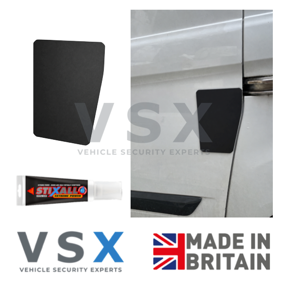 Ford Transit Custom Sliding Door Security Plate - Anti-Theft Protection (2012-Onwards) - Nearside (N/S)