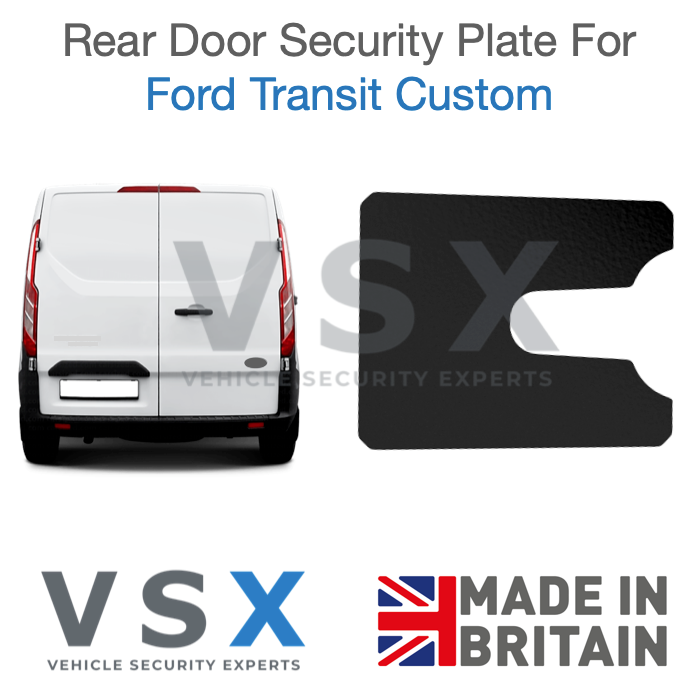 Ford Transit Custom Rear Door Security Plate - Anti-theft Door Protection