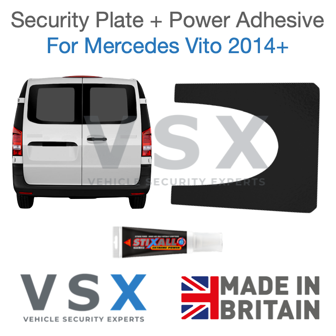 Mercedes Vito W447 2014+ Rear Door Security Plate - Anti-theft Door Protection