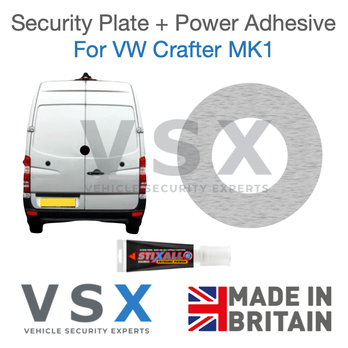 VW Crafter MK1 Rear Door Magnet Surround Security Plate