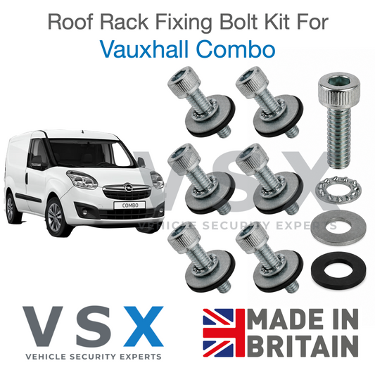 Vauxhall Combo MK3 Roof Rack Fitting Bolt Kit
