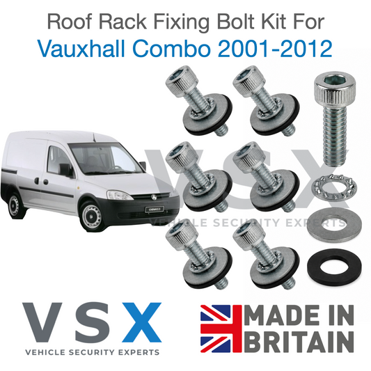 Vauxhall Combo MK2 Roof Rack Fitting Bolt Kit