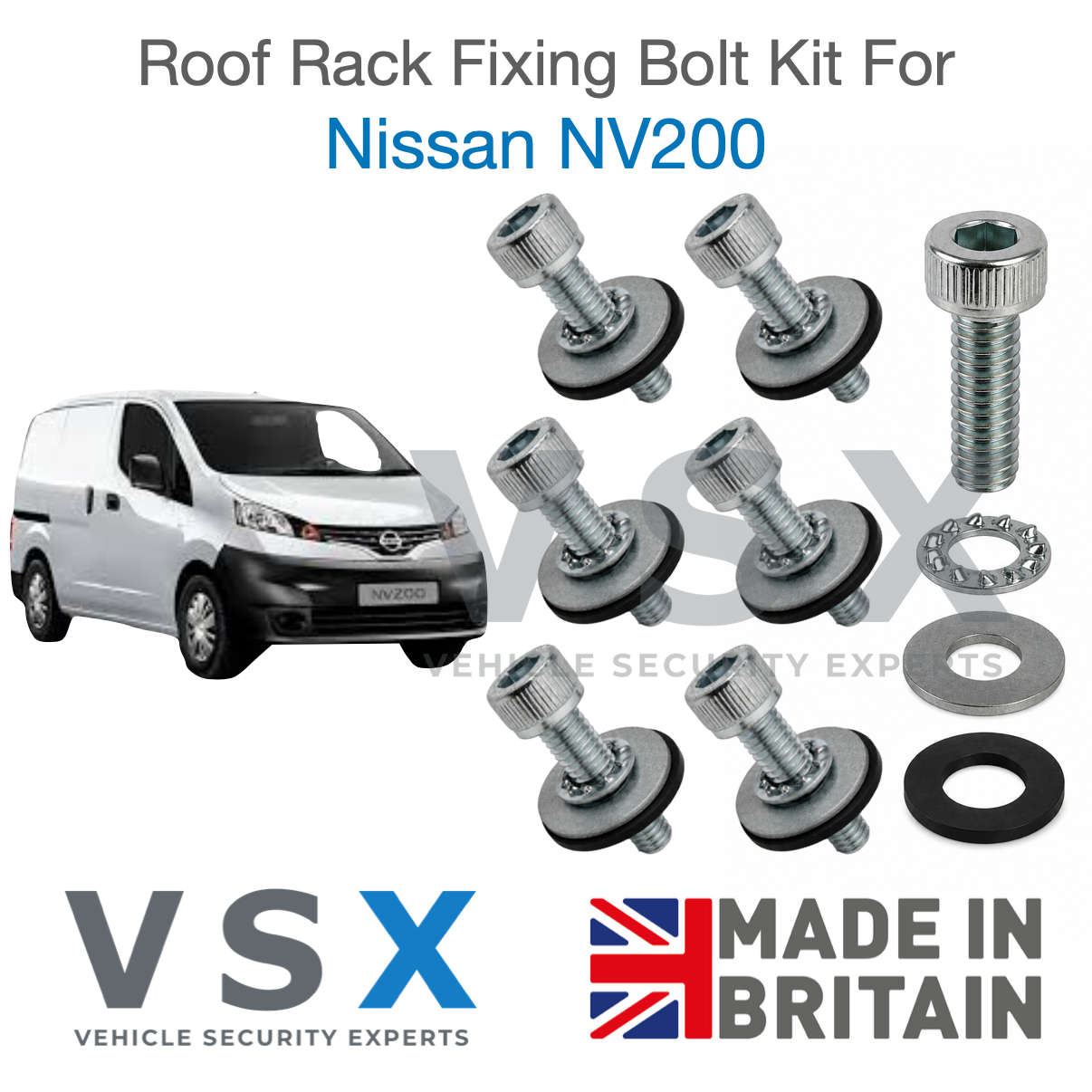 Nissan NV200 Roof Rack Fitting Bolt Kit