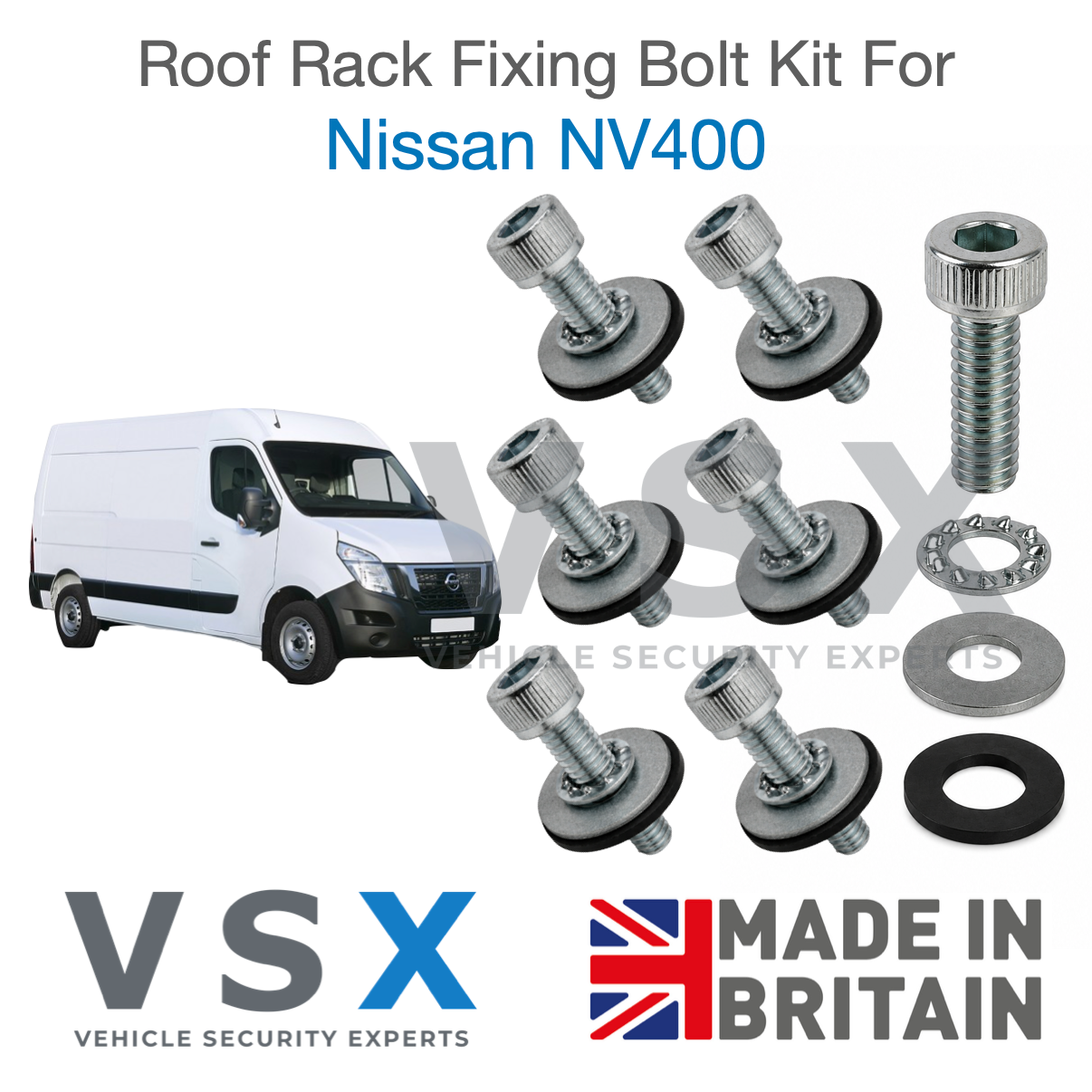 Nissan NV400 Roof Rack Fitting Bolt Kit