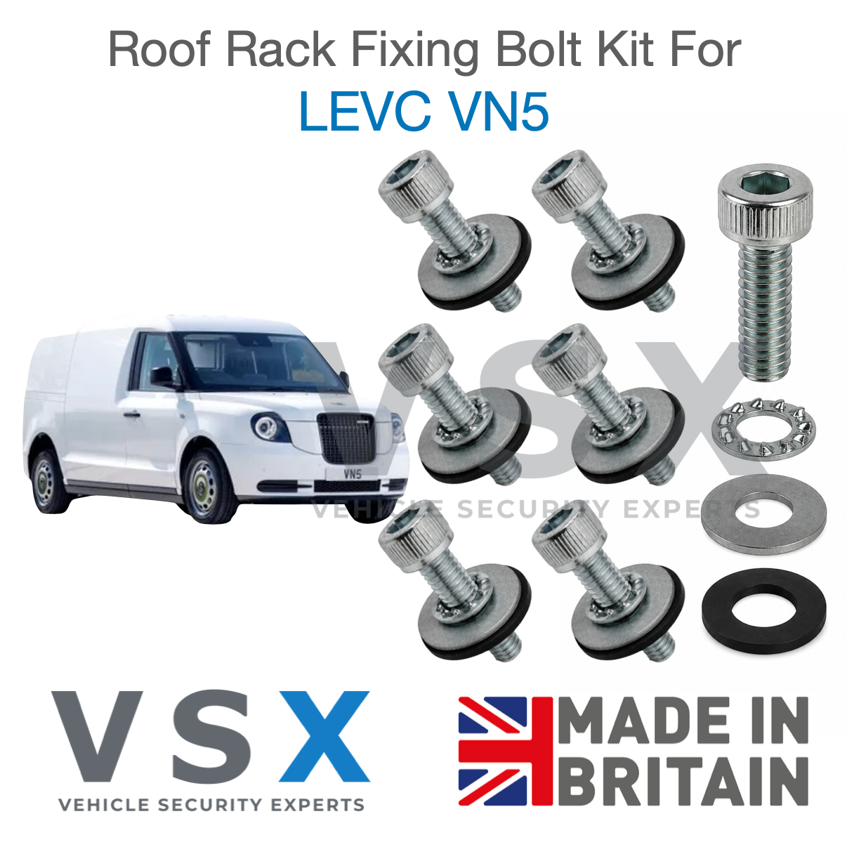 LEVC VN5 Roof Rack Fitting Bolt Kit