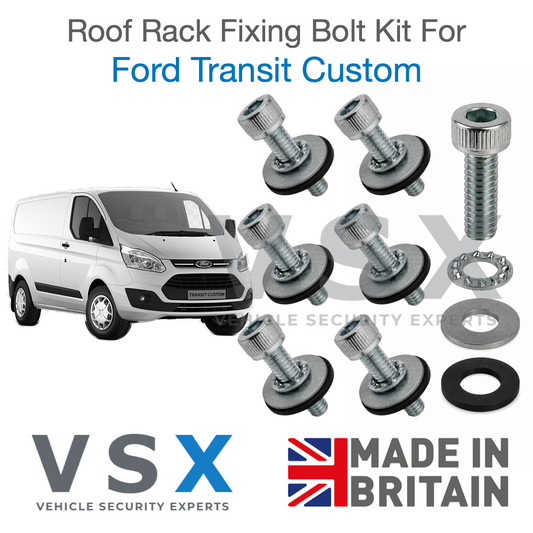 Ford Transit Custom Roof Rack Fitting Bolt Kit 2012-2018